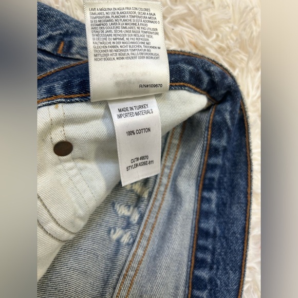 ◾️Aritzia Agolde Parker Rocksteady Denim High Waisted Distressed Shorts - Picture 4 of 6